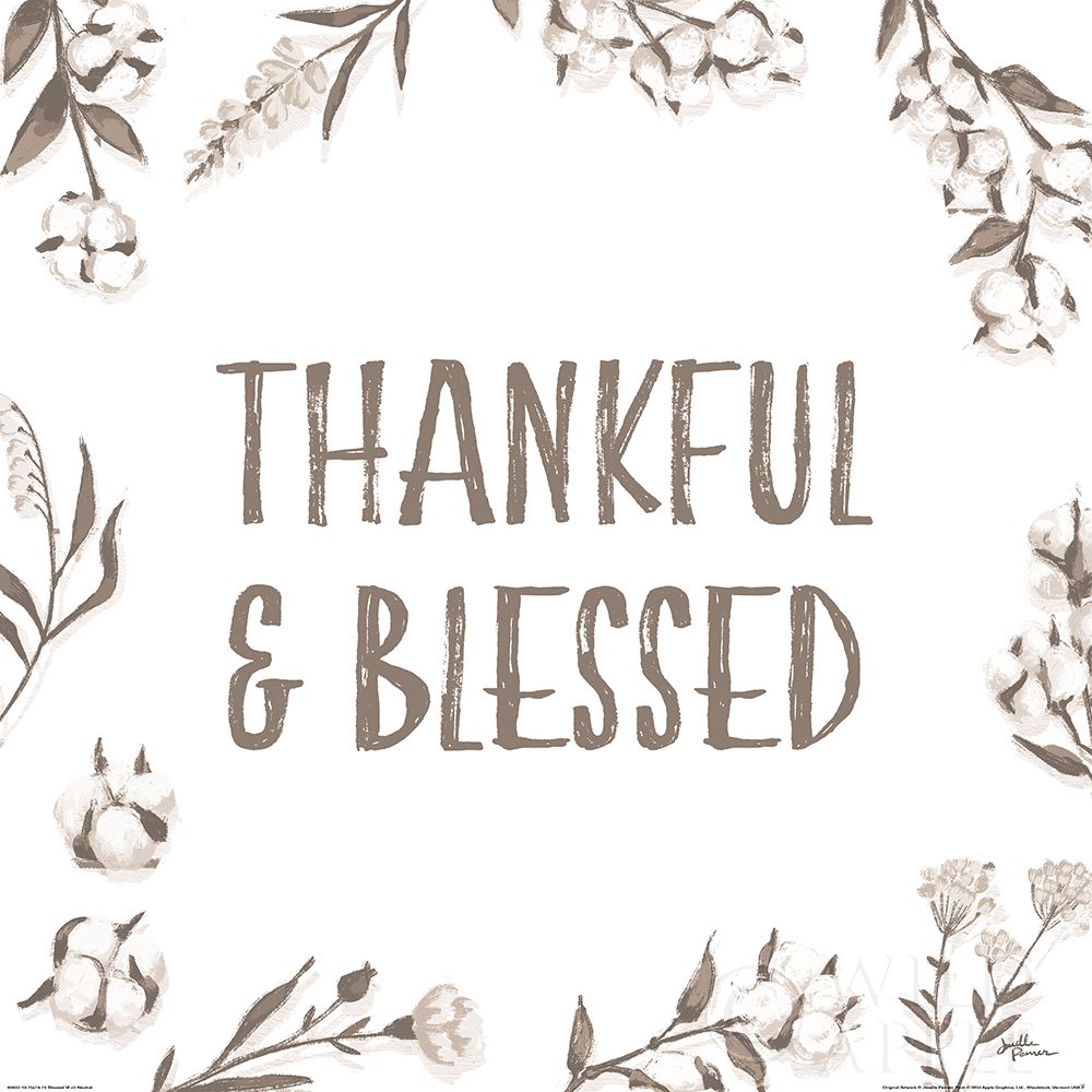 Art Print: Blessed VI v2 Neutral