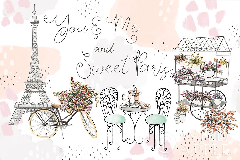 Wall Art Painting id:247573, Name: Sweet Paris I, Artist: Marshall, Laura