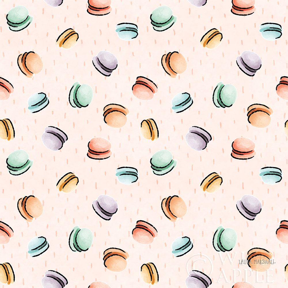 Wall art: Sweet Paris Pattern II, by Marshall, Laura