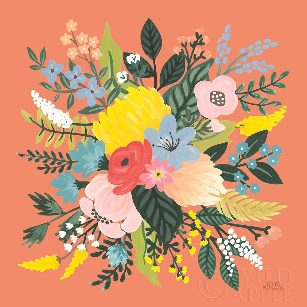 Wall Art Painting id:247616, Name: Wild Garden VIII, Artist: Marshall, Laura