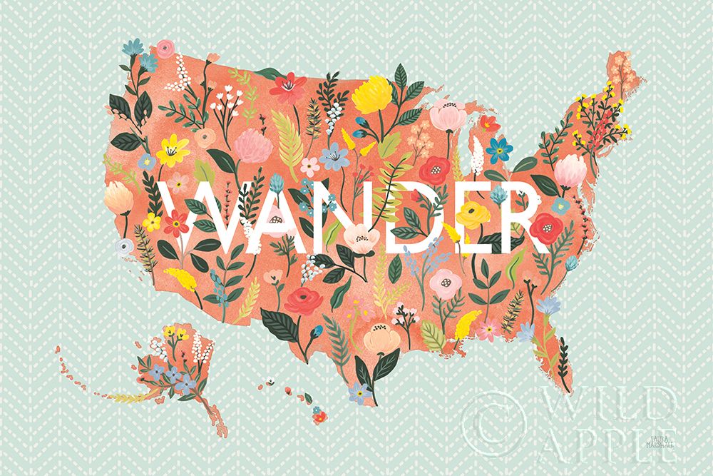 Wall Art Painting id:247617, Name: Wild Garden USA, Artist: Marshall, Laura