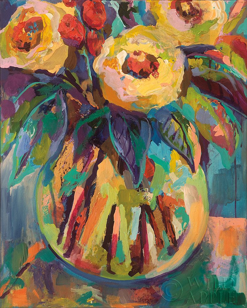 Wall Art Painting id:252528, Name: Round Vase, Artist: Vertentes, Jeanette