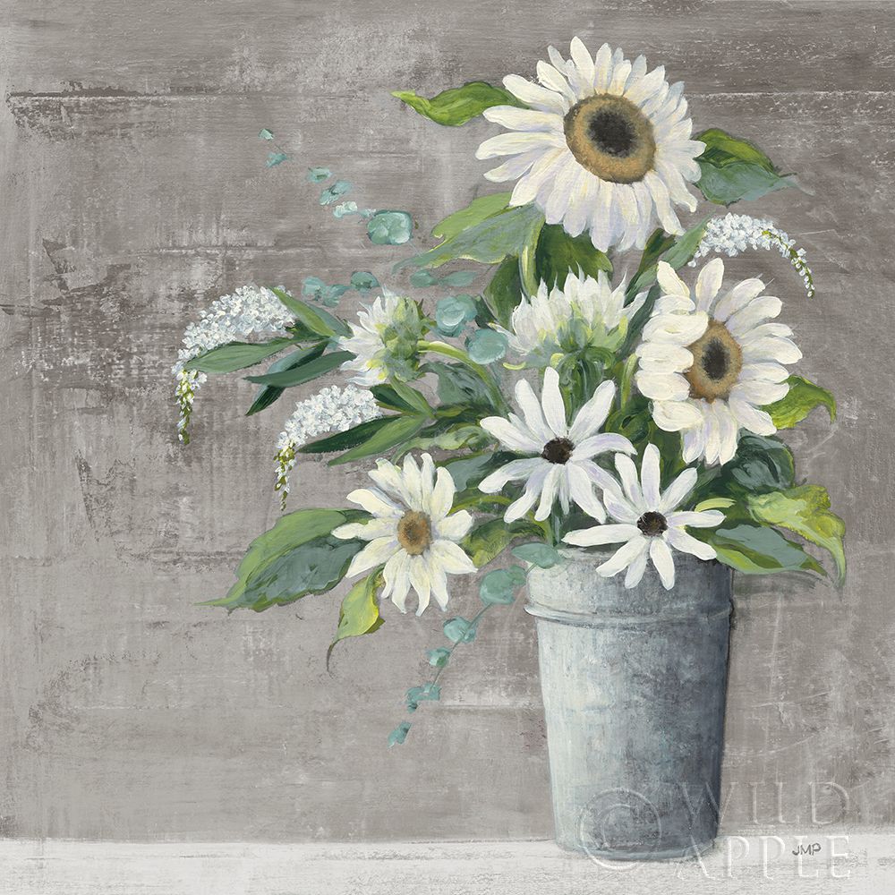 Wall Art Painting id:277826, Name: Late Summer Bouquet II Rustic, Artist: Purinton, Julia