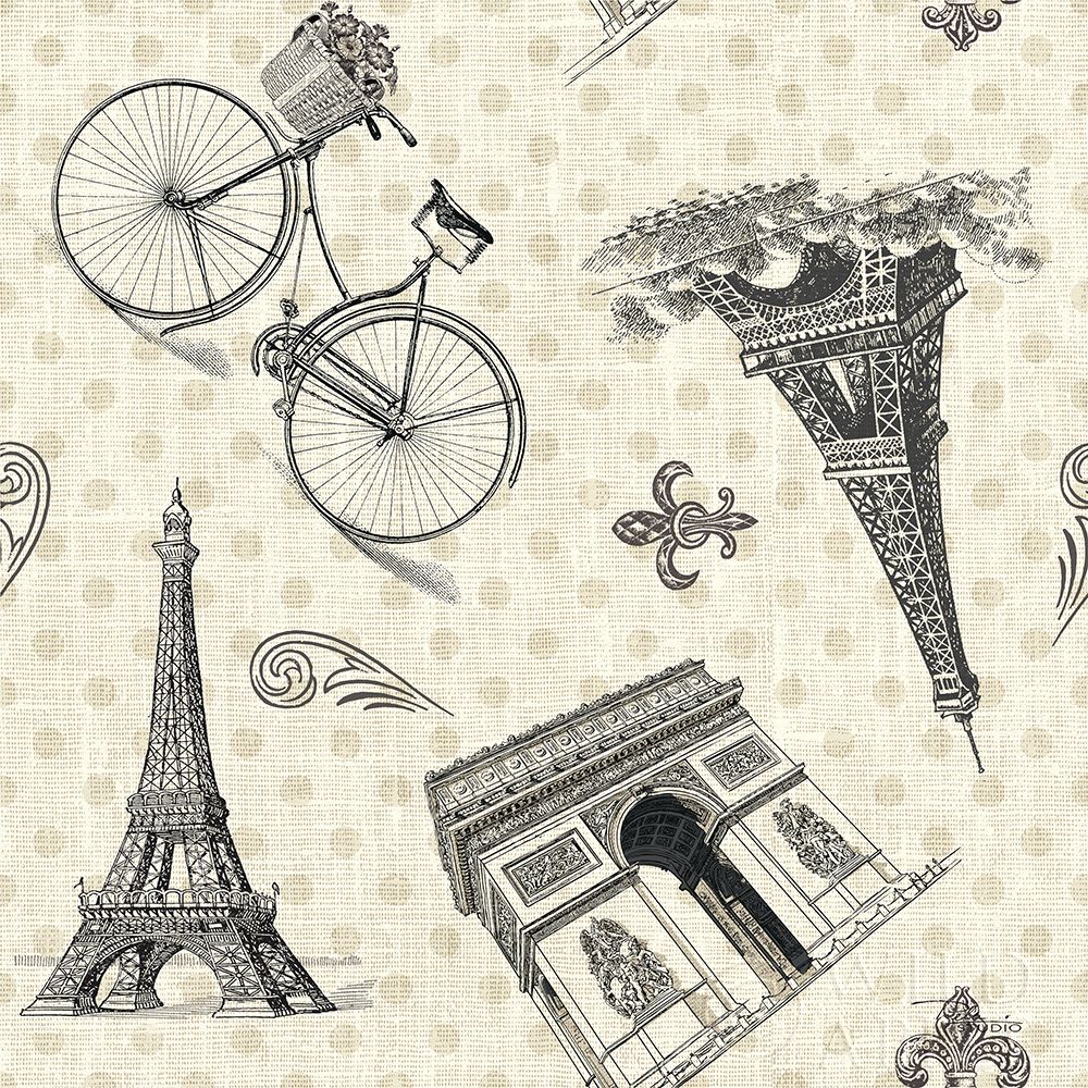 Wall Art Painting id:257943, Name: Paris Farmhouse Pattern IA, Artist: Pela Studio