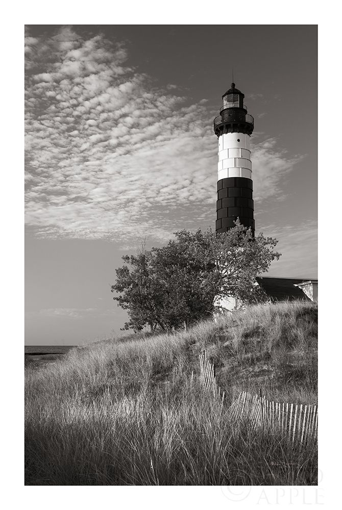 Art Print: Big Sable Point Lighthouse II BW