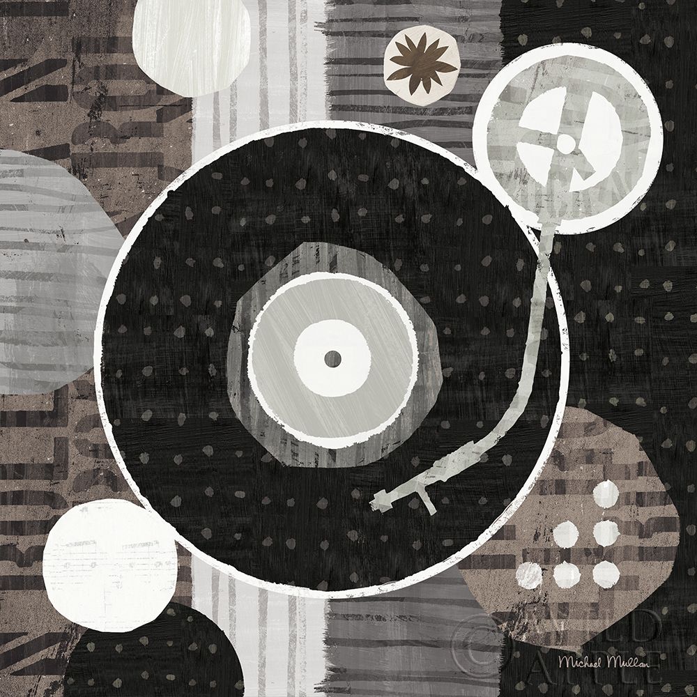 Wall Art Painting id:281928, Name: Rock N Roll Album Neutral, Artist: Mullan, Michael