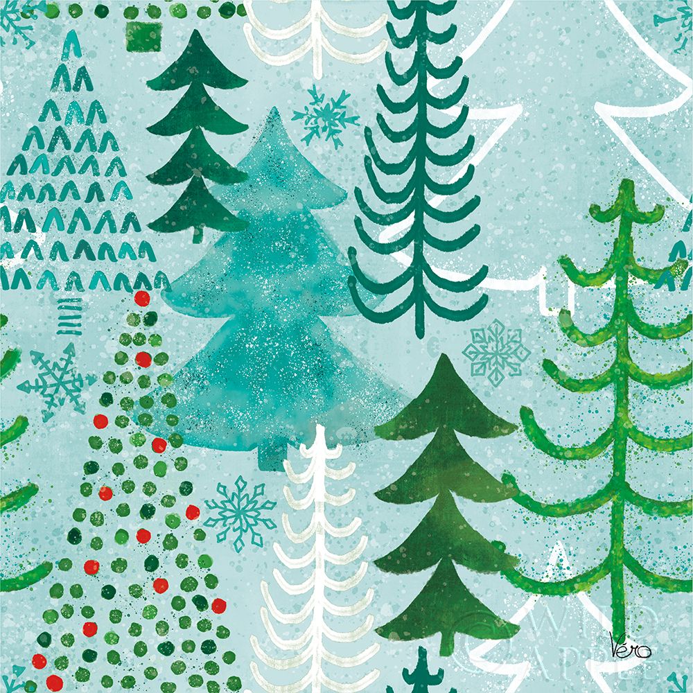 Wall Art Painting id:258027, Name: Festive Forest Pattern V, Artist: Charron, Veronique