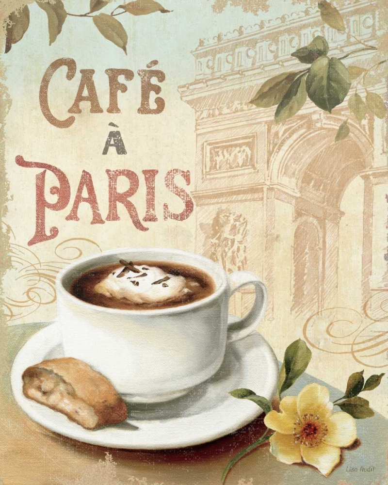 Art Print: Cafe in Europe I