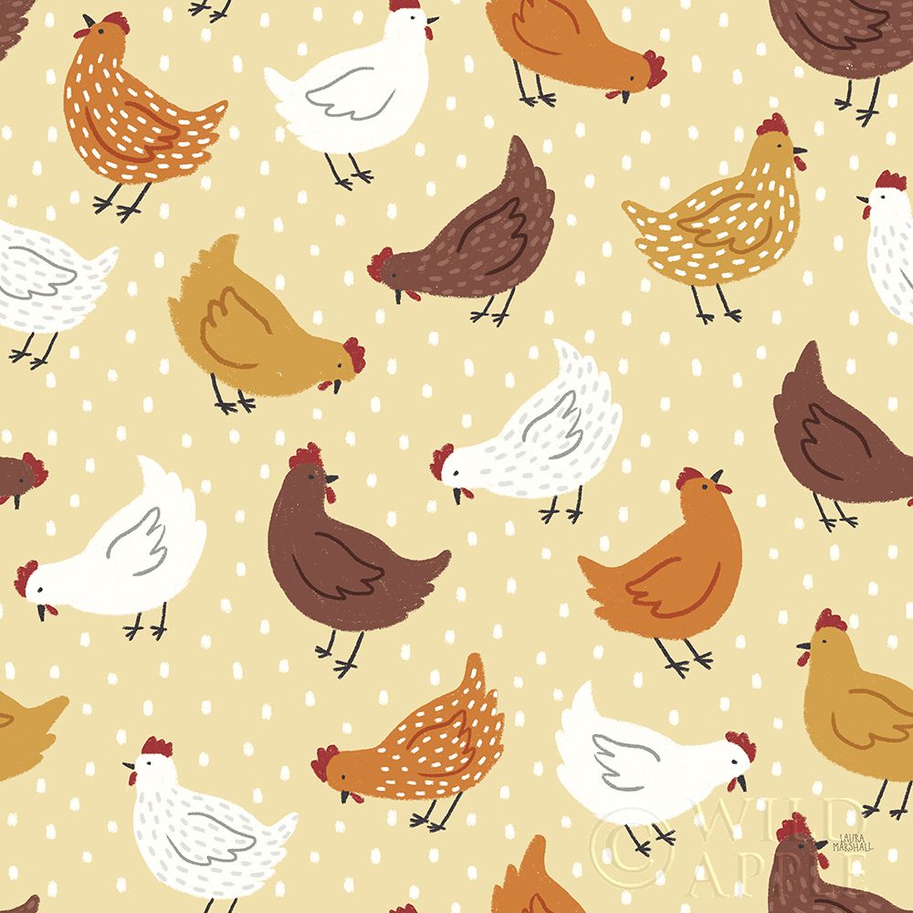 Wall Art Painting id:258058, Name: Harvest Village Pattern VI, Artist: Marshall, Laura