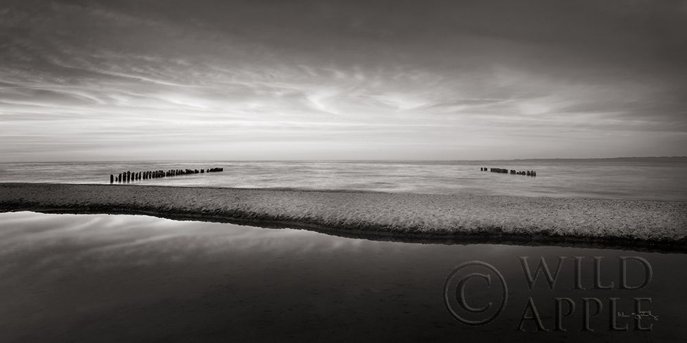 Wall art: Lake Superior Beach IV BW, by Majchrowicz, Alan