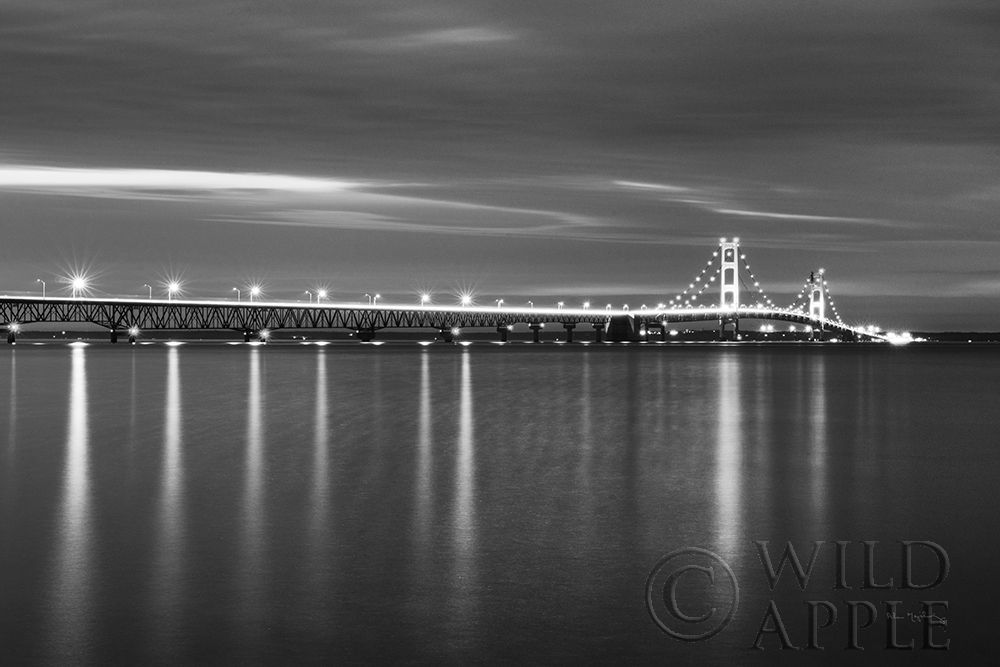 Wall art: Mackinac Bridge BW, by Majchrowicz, Alan