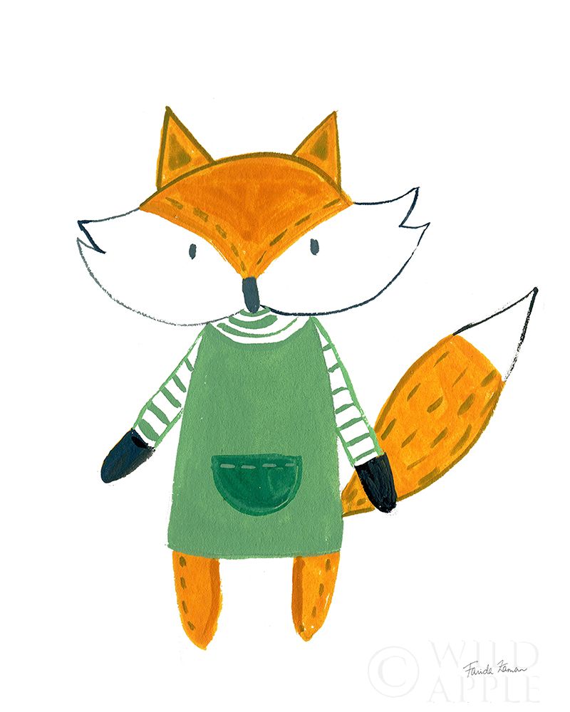 Wall Art Painting id:262096, Name: Neighborhood Pals VII, Artist: Zaman, Farida