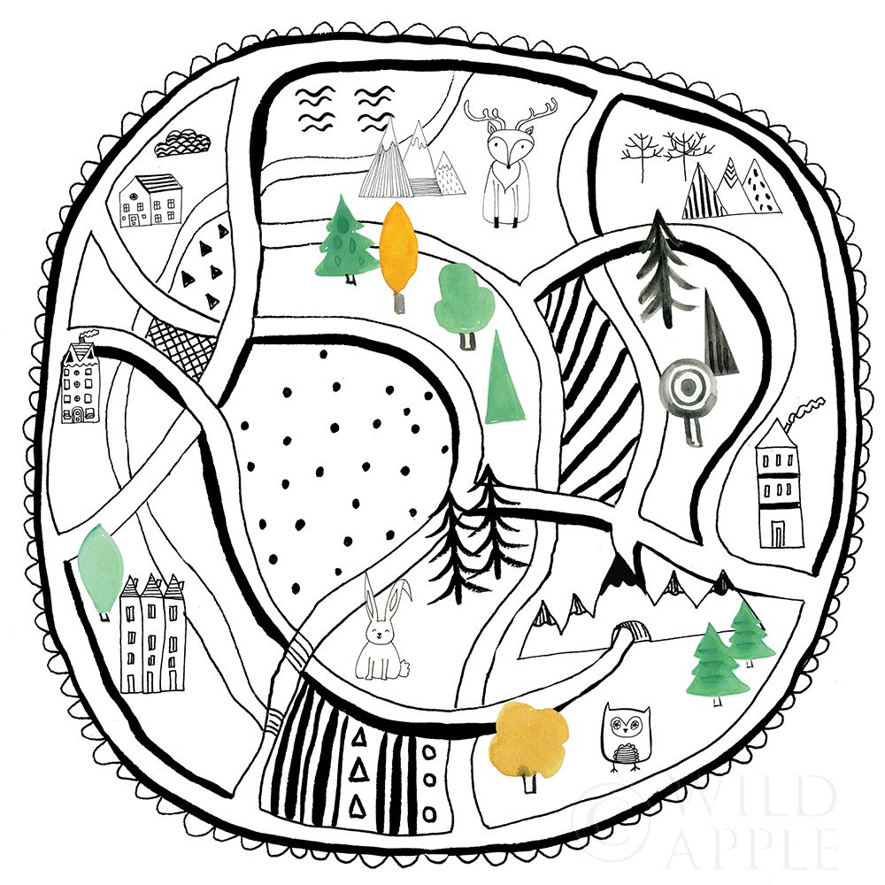 Wall Art Painting id:262103, Name: Neighborhood Pals XIV, Artist: Zaman, Farida