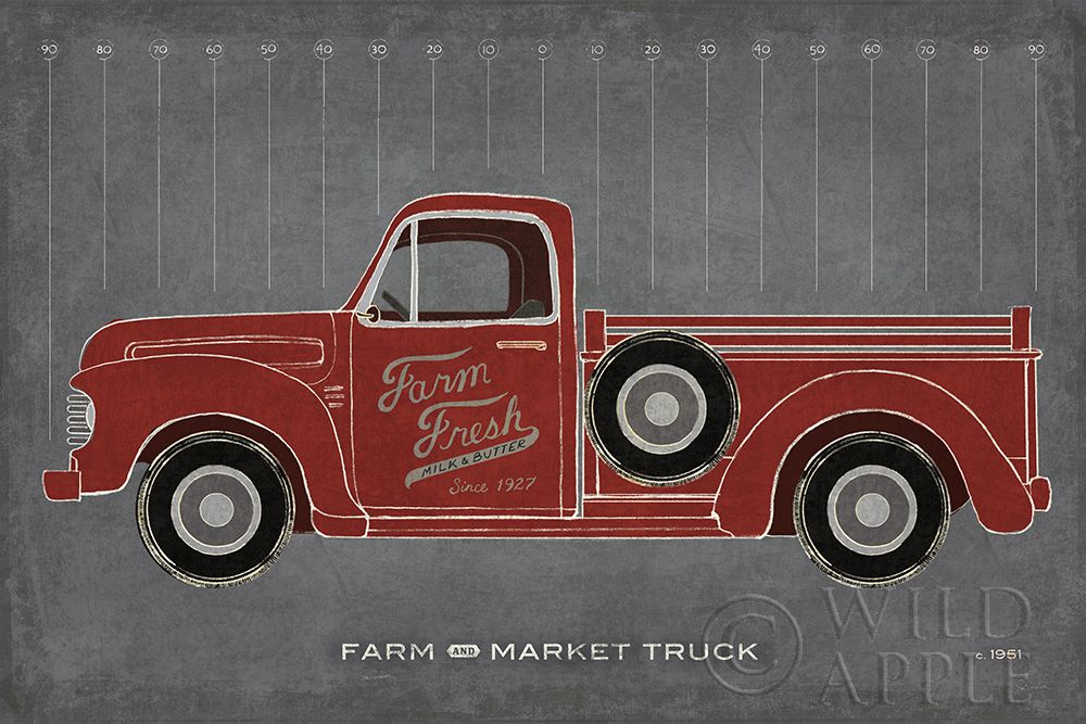 Wall Art Painting id:308342, Name: Farm Truck, Artist: Schlabach, Sue