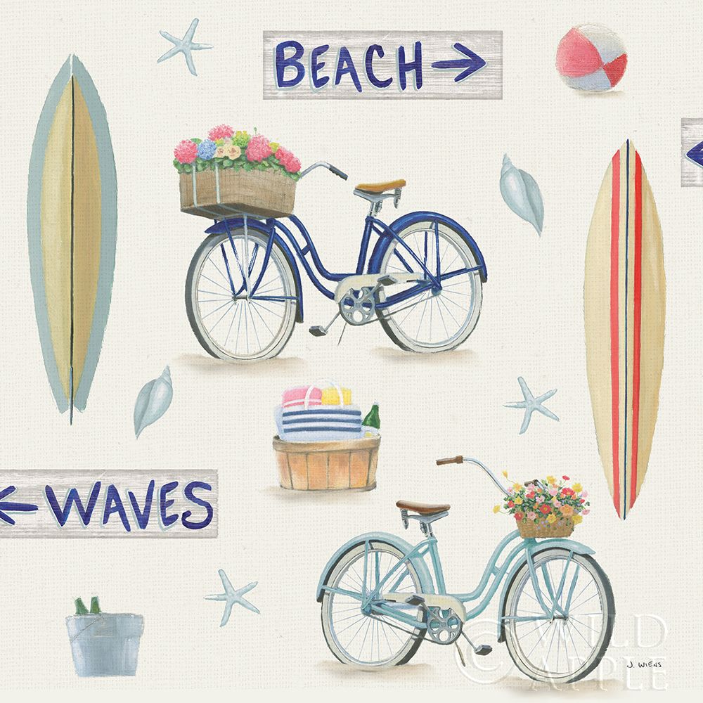 Wall art: Beach Time Pattern VI, by Wiens, James