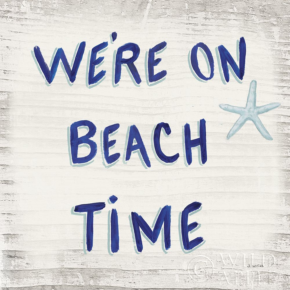 Wall Art Painting id:308346, Name: Beach Time VI Sq, Artist: Wiens, James