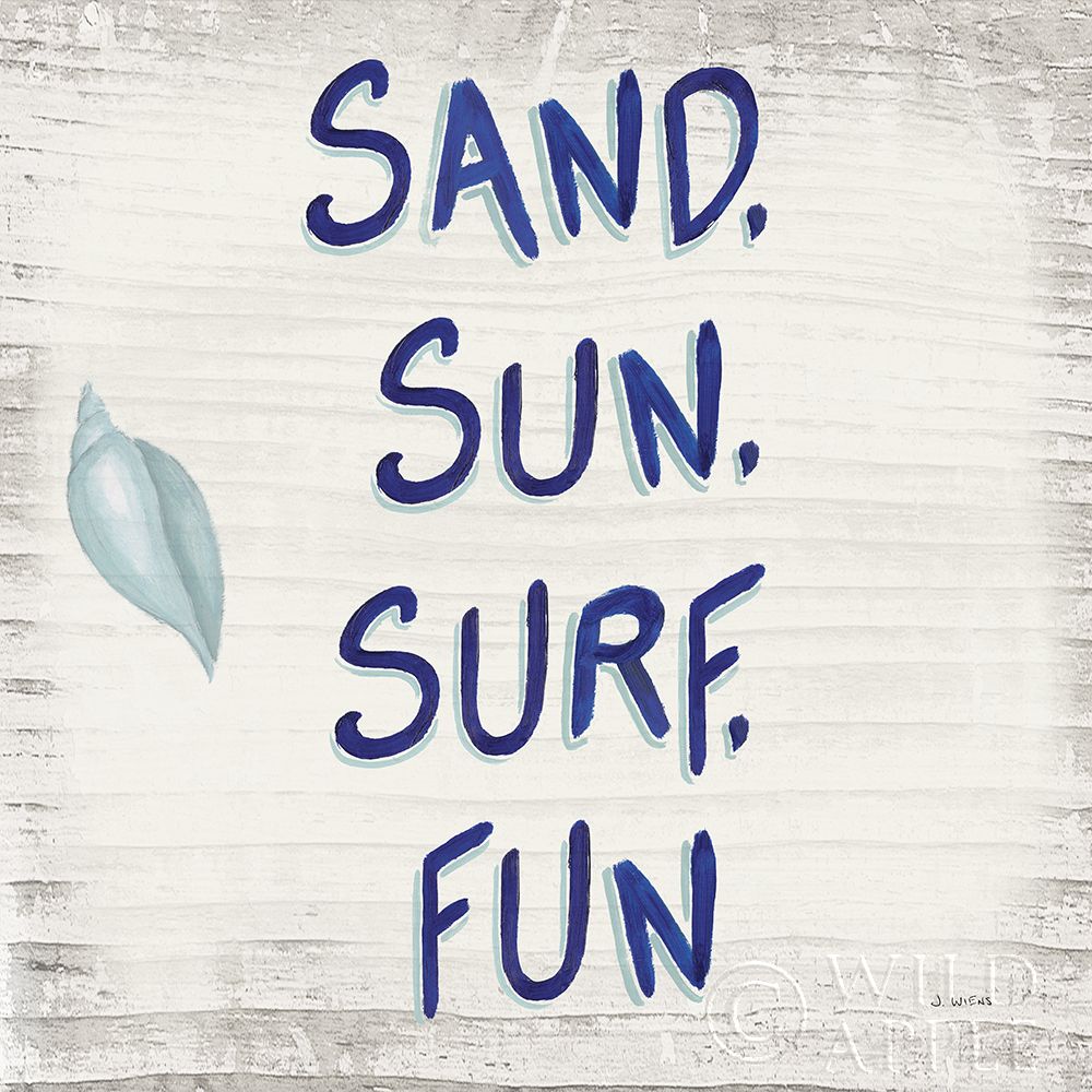 Wall Art Painting id:308347, Name: Beach Time VIII Sq, Artist: Wiens, James