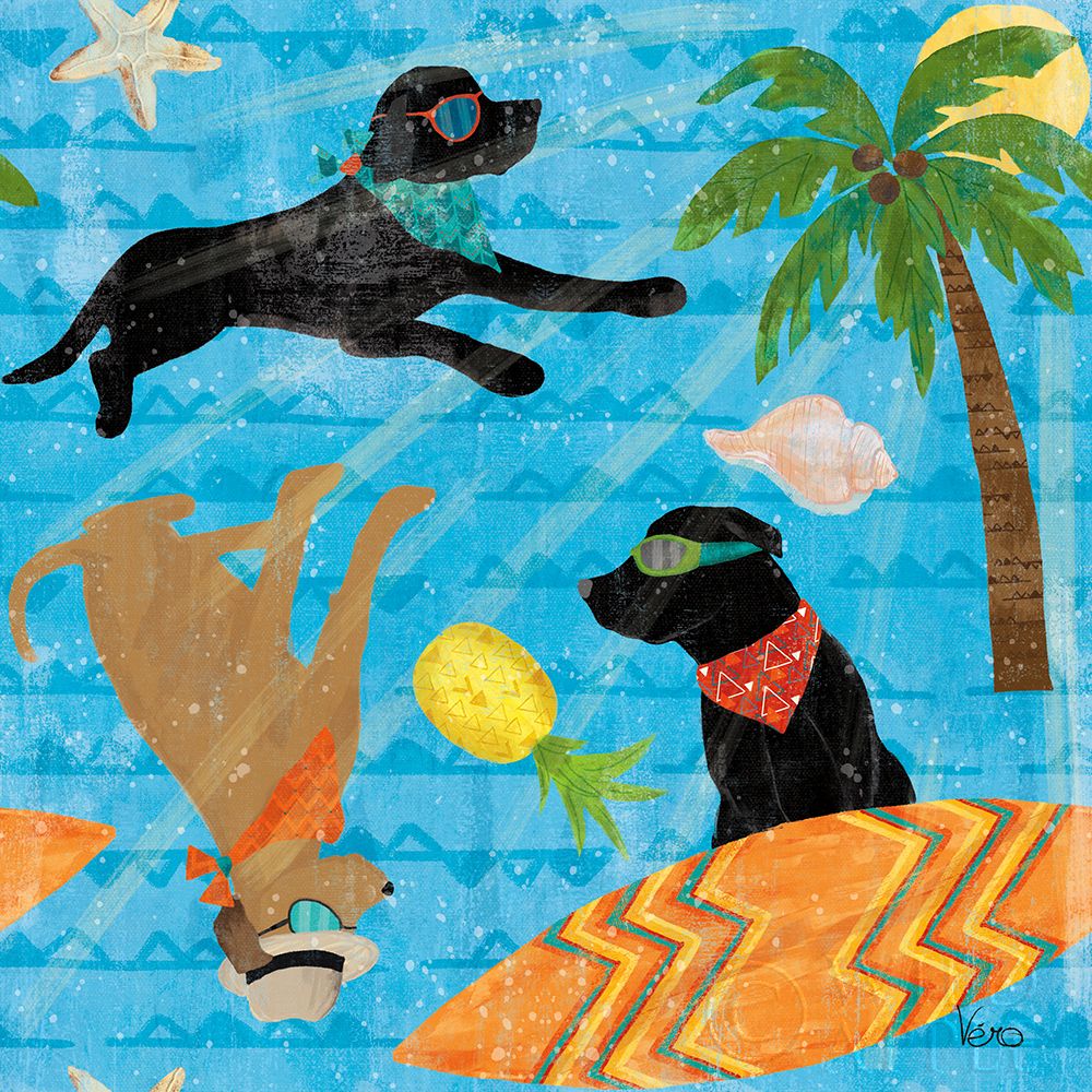 Art Print: Good Vibes Pattern IA