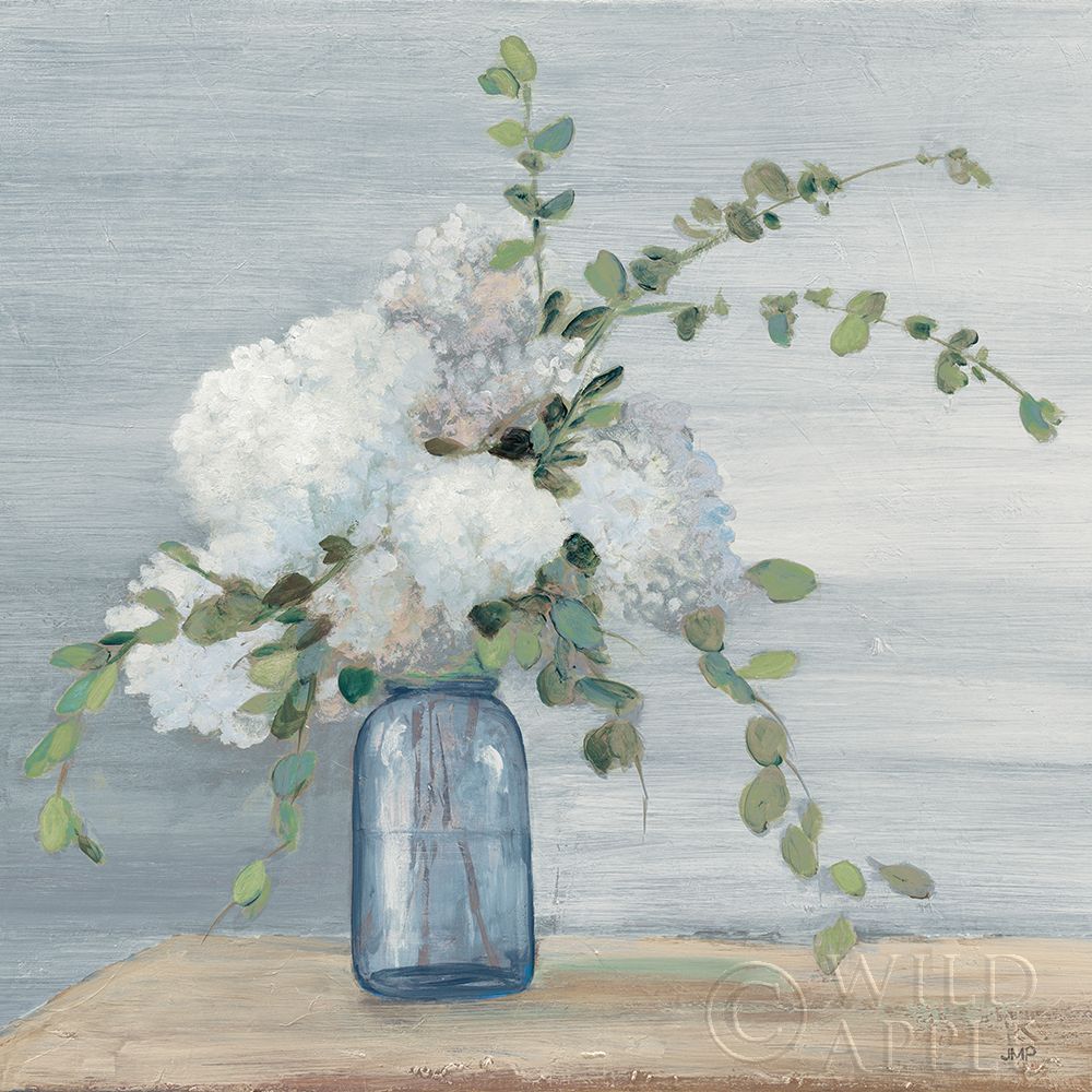 Wall Art Painting id:308350, Name: Morning Bouquet Navy Crop, Artist: Purinton, Julia