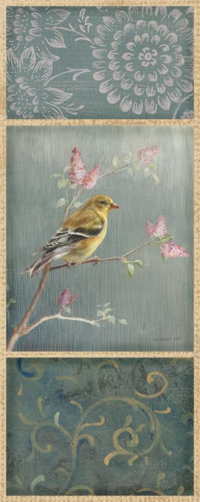 Wall Art Painting id:18427, Name: Female Goldfinch - Wag, Artist: Nai, Danhui