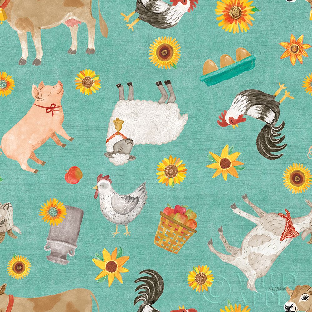 Wall Art Painting id:265221, Name: Farm Market Pattern IB, Artist: Urban, Mary