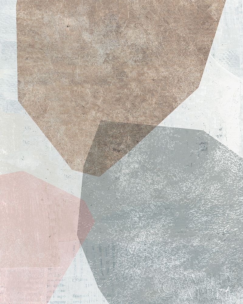 Art Print: Pensive I Blush Gray