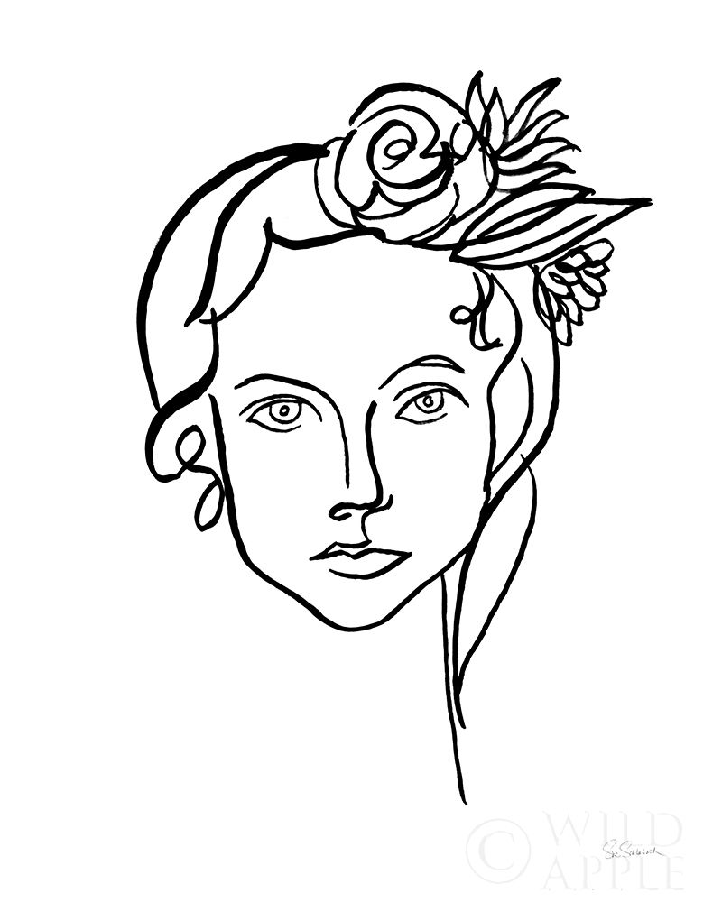 Art Print: Ink Women I