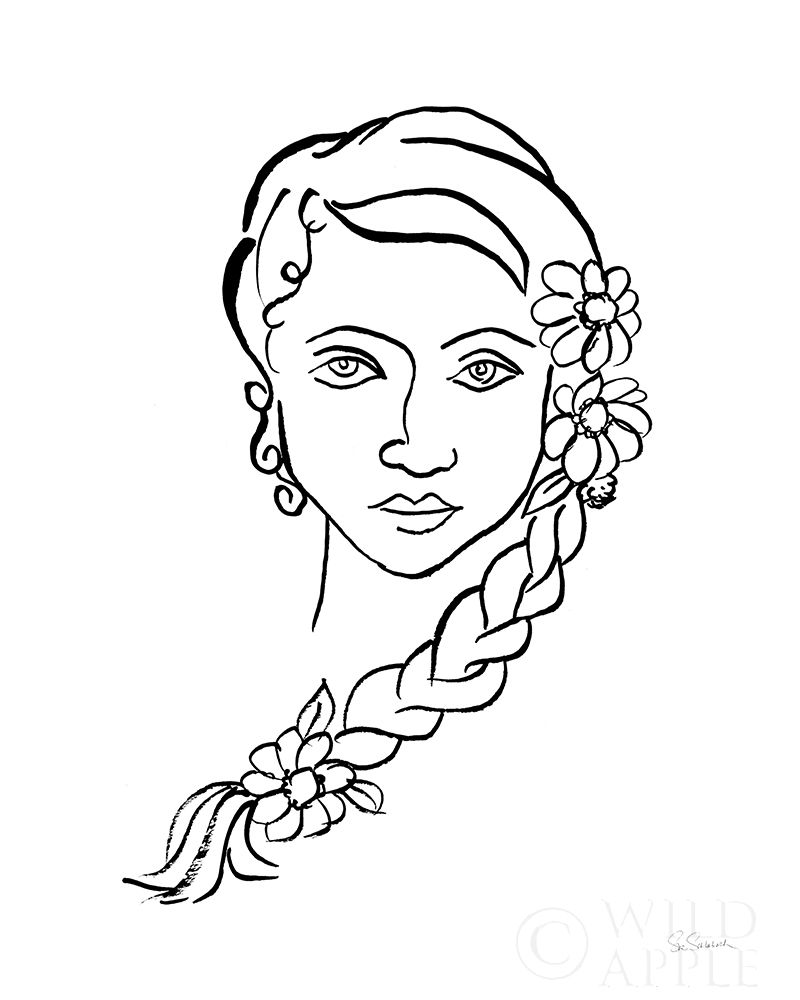 Art Print: Ink Women II