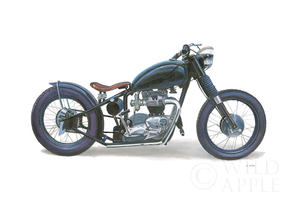 Art Print: Lets Roll I White