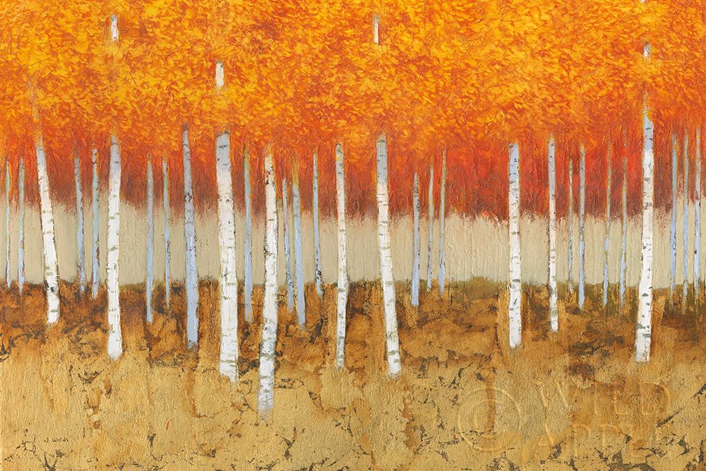 Wall Art Painting id:277885, Name: Autumn Birches, Artist: Wiens, James