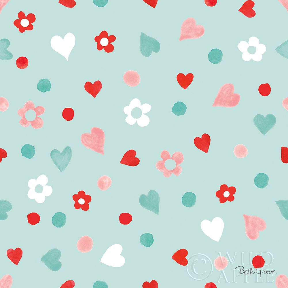 Art Print: Paws of Love Pattern IID