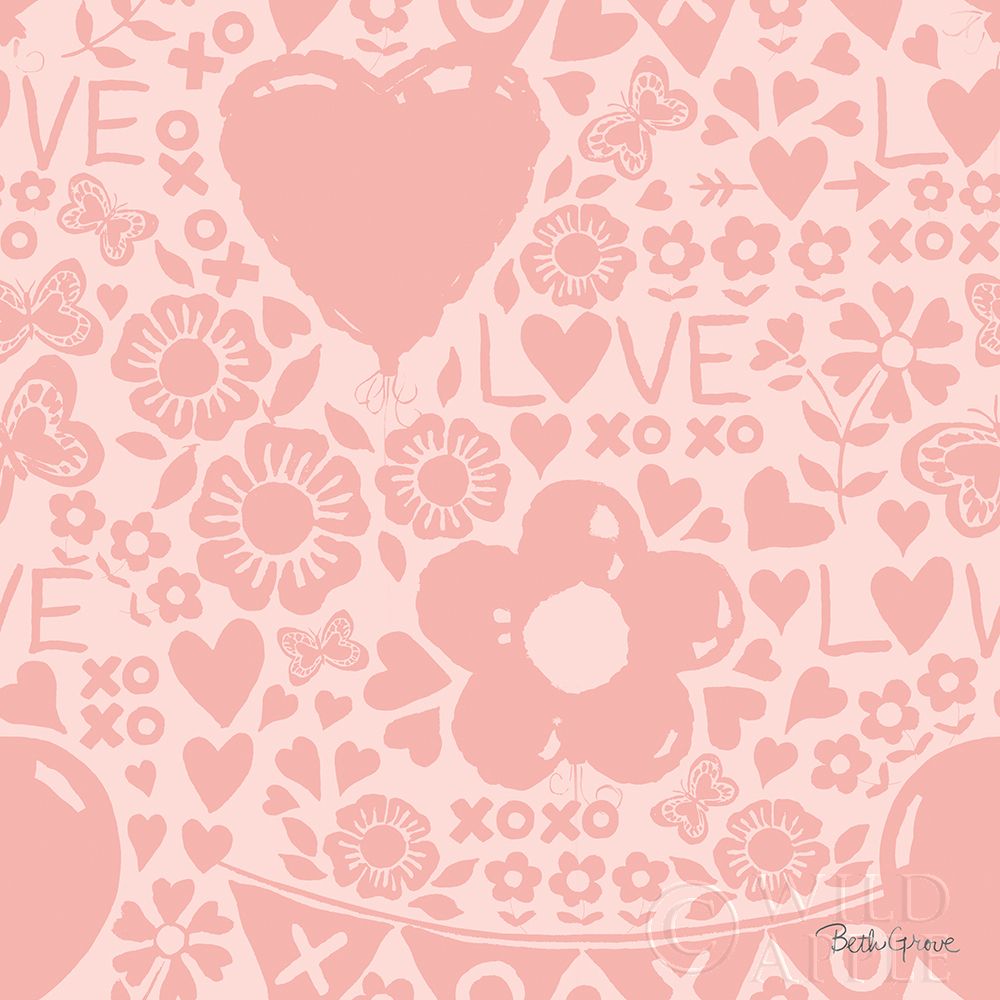 Art Print: Paws of Love Pattern IVB