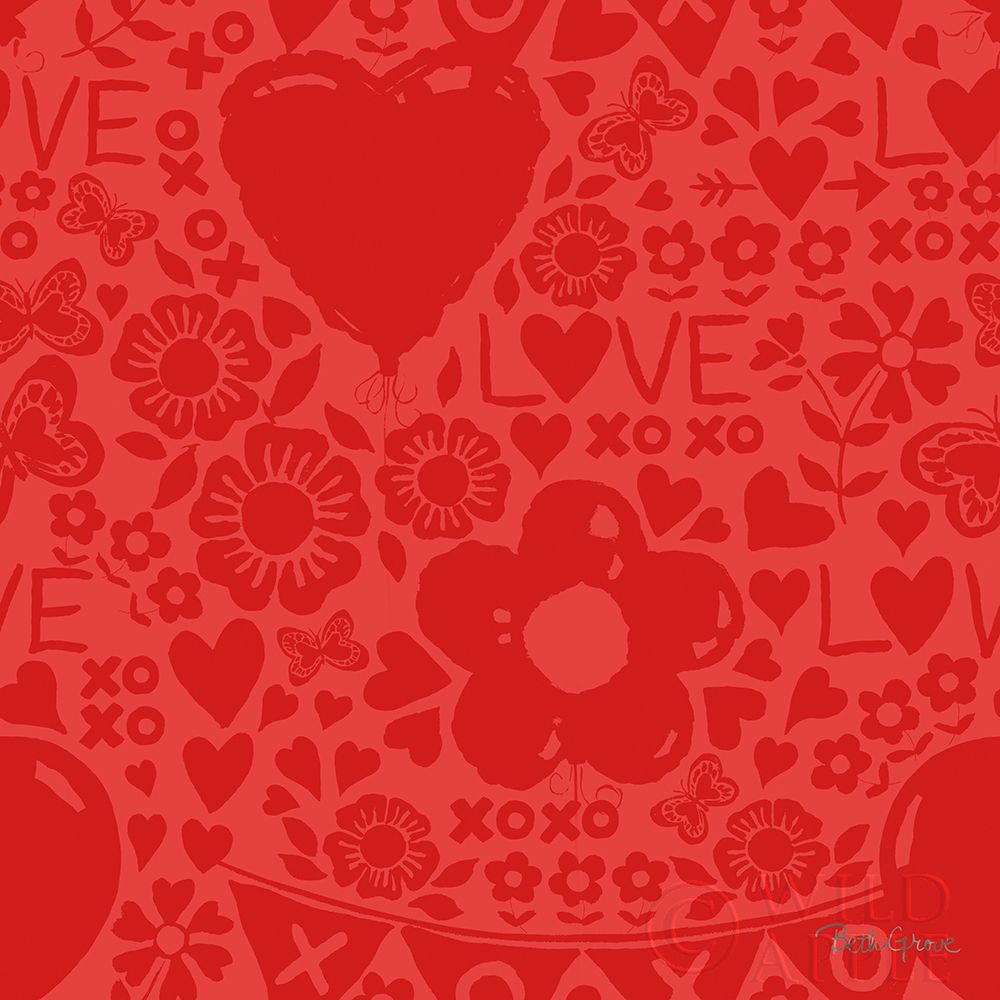 Wall Art Painting id:277940, Name: Paws of Love Pattern IVC, Artist: Grove, Beth