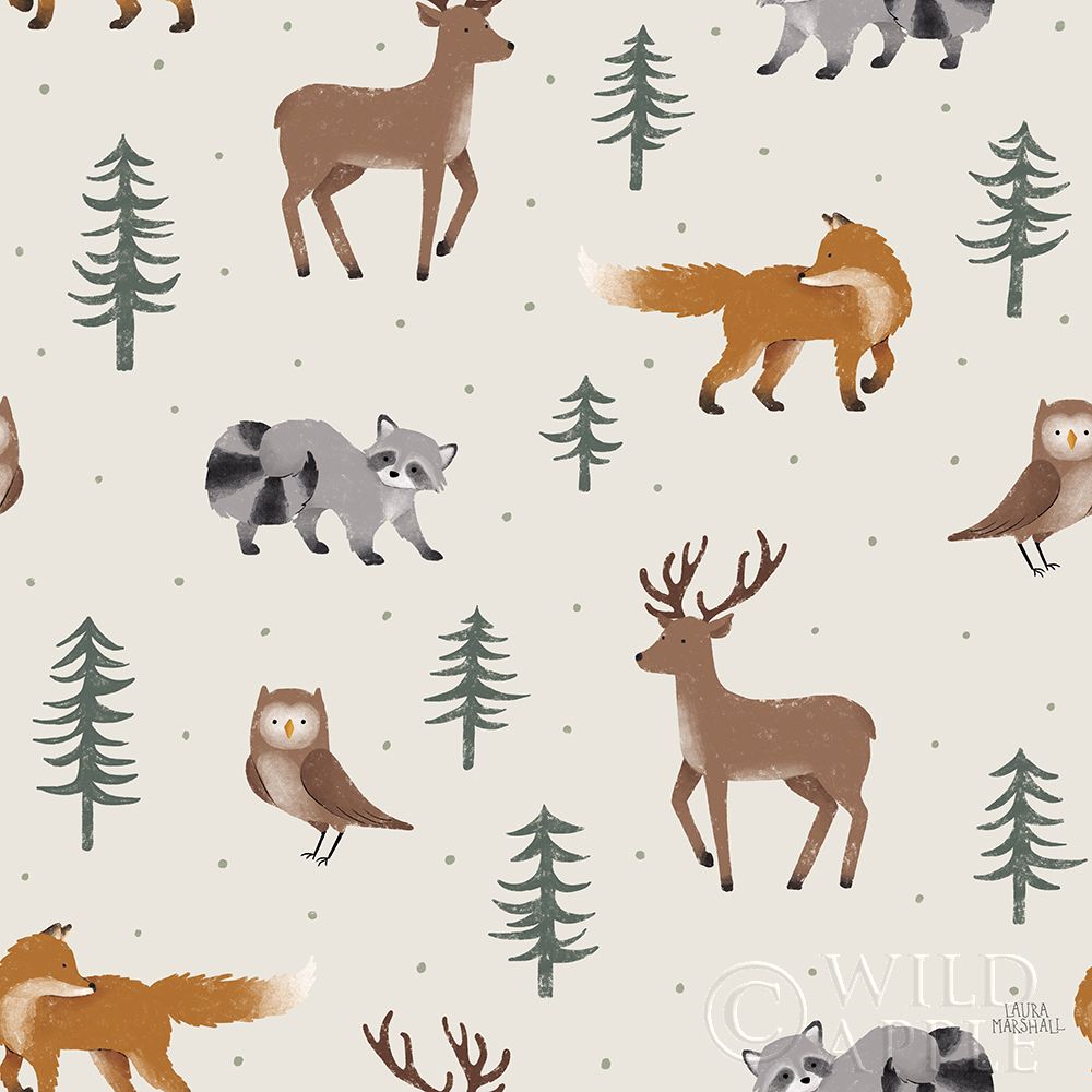 Art Print: Gone Glamping Pattern VIA