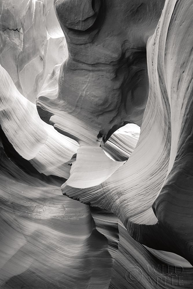 Art Print: Lower Antelope Canyon IX BW