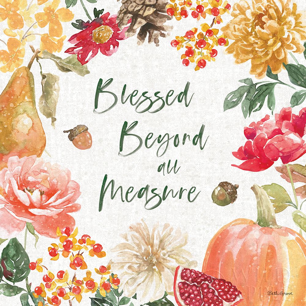 Wall Art Painting id:278035, Name: Harvest Bouquet III, Artist: Grove, Beth