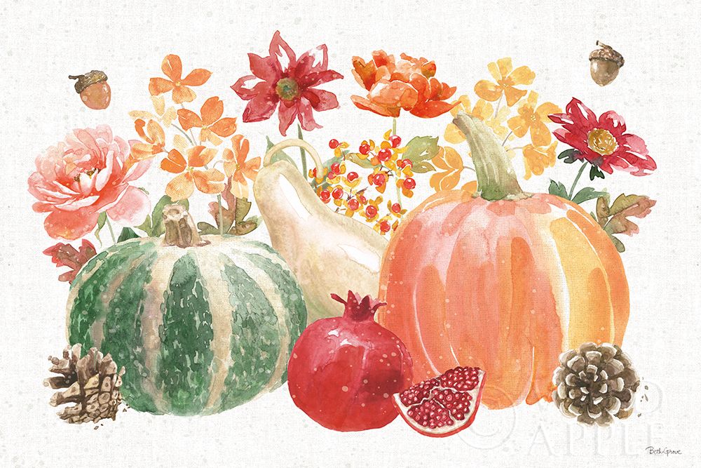 Wall Art Painting id:278036, Name: Harvest Bouquet IV, Artist: Grove, Beth