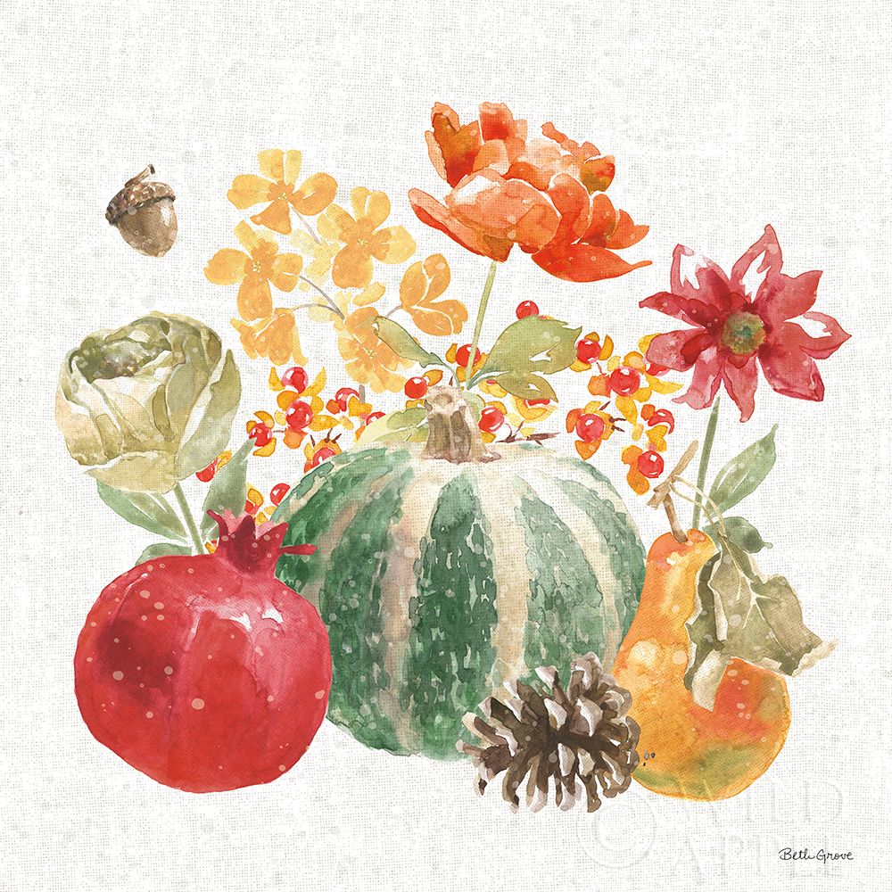 Wall Art Painting id:278037, Name: Harvest Bouquet V, Artist: Grove, Beth