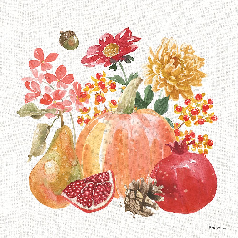 Wall Art Painting id:278038, Name: Harvest Bouquet VI, Artist: Grove, Beth