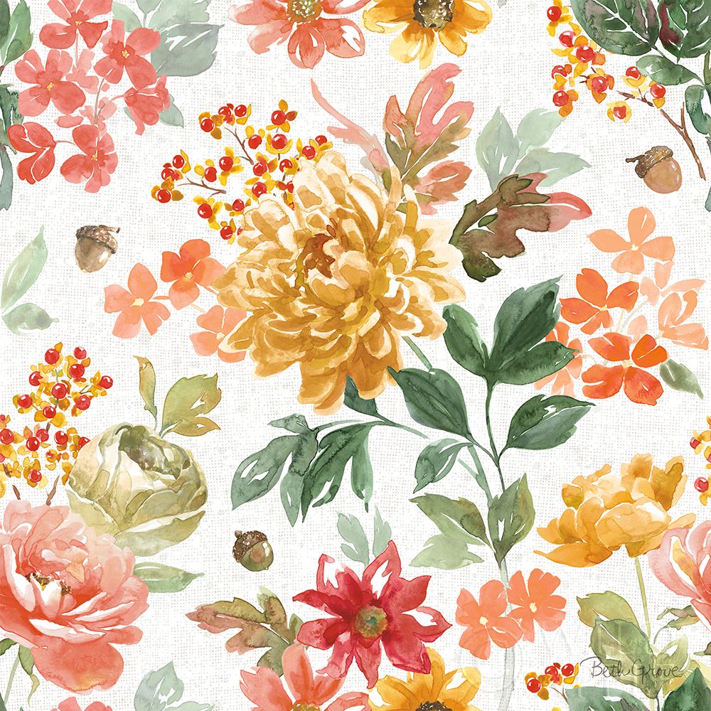 Wall Art Painting id:278039, Name: Harvest Bouquet Pattern I, Artist: Grove, Beth