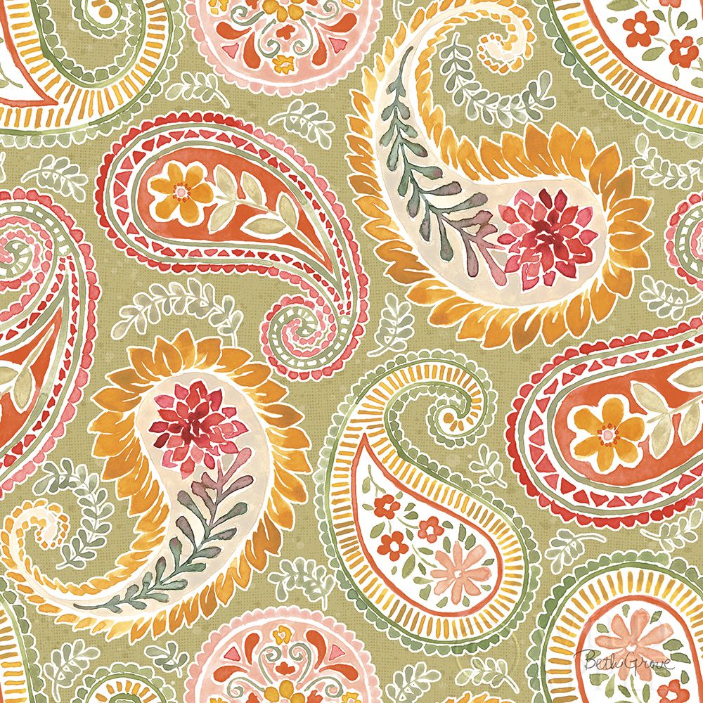 Wall art: Harvest Bouquet Pattern IIIB, by Grove, Beth