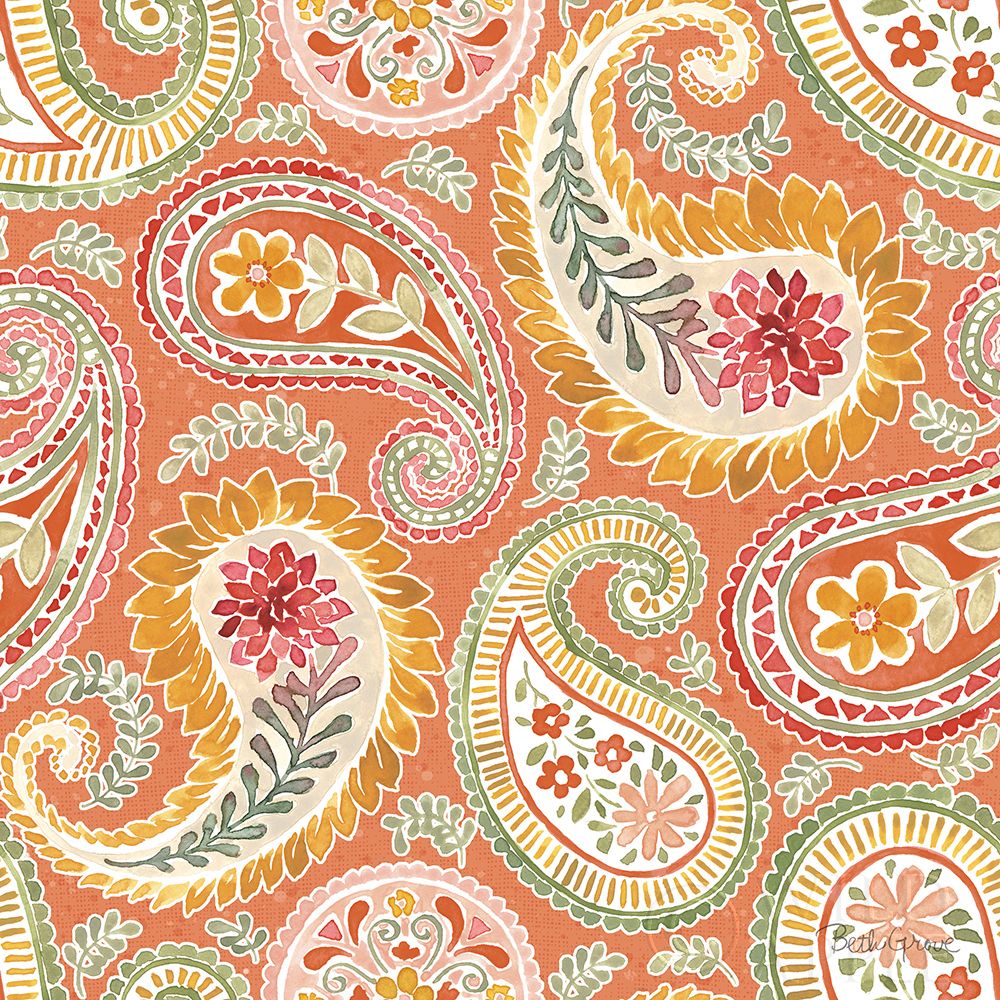 Wall art: Harvest Bouquet Pattern IIIC, by Grove, Beth