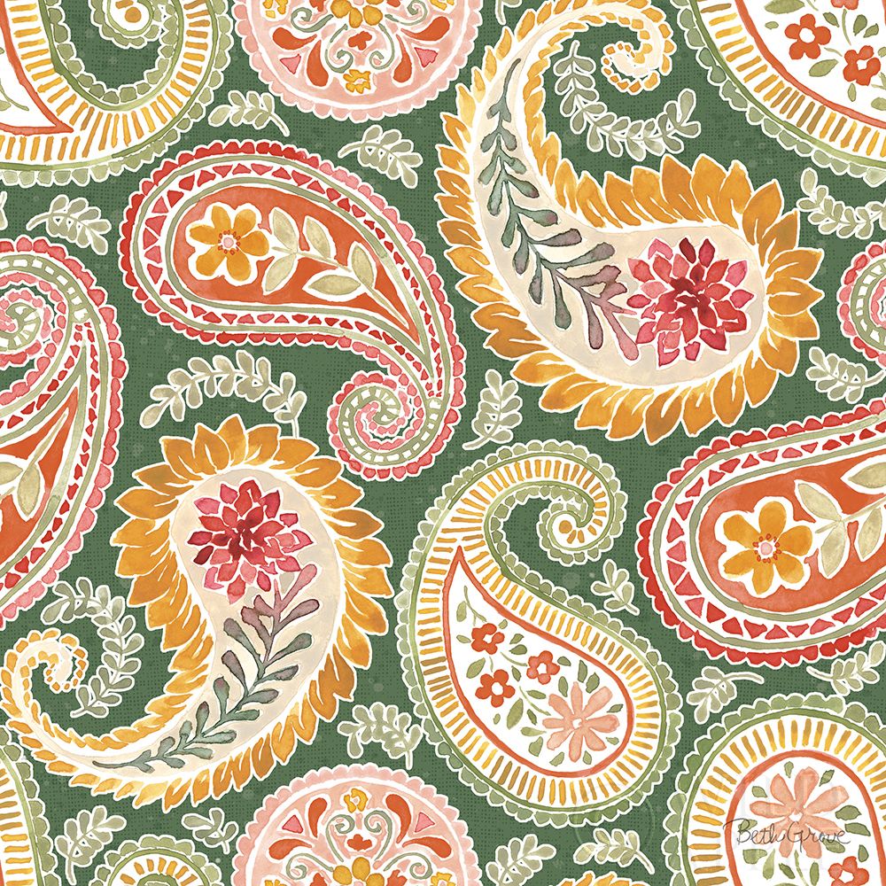 Wall art: Harvest Bouquet Pattern IIIF, by Grove, Beth