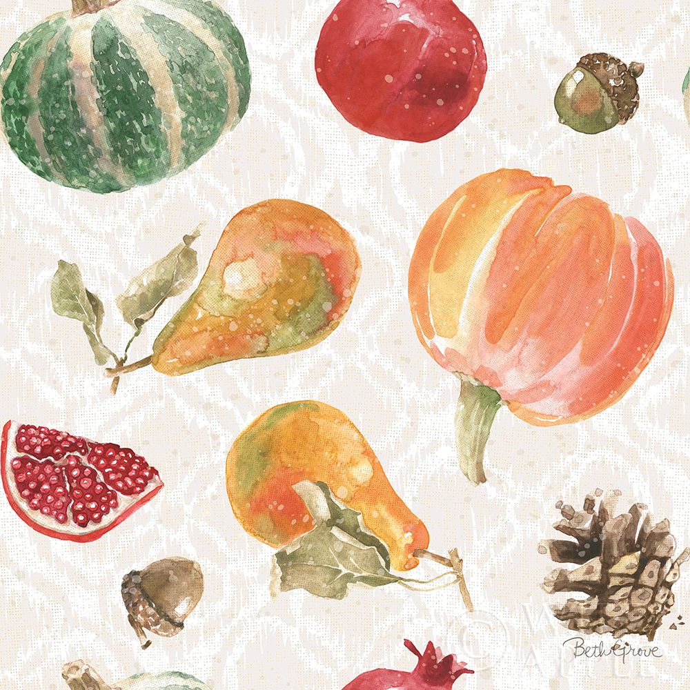Wall Art Painting id:278052, Name: Harvest Bouquet Pattern IV, Artist: Grove, Beth