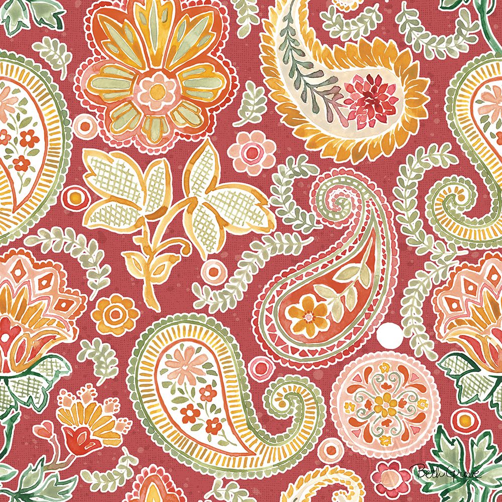Wall art: Harvest Bouquet Pattern VIID, by Grove, Beth