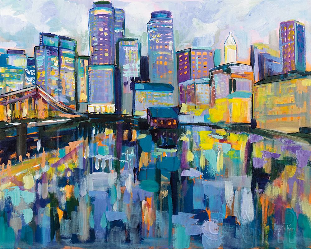 Wall Art Painting id:283739, Name: Boston Harbor, Artist: Vertentes, Jeanette