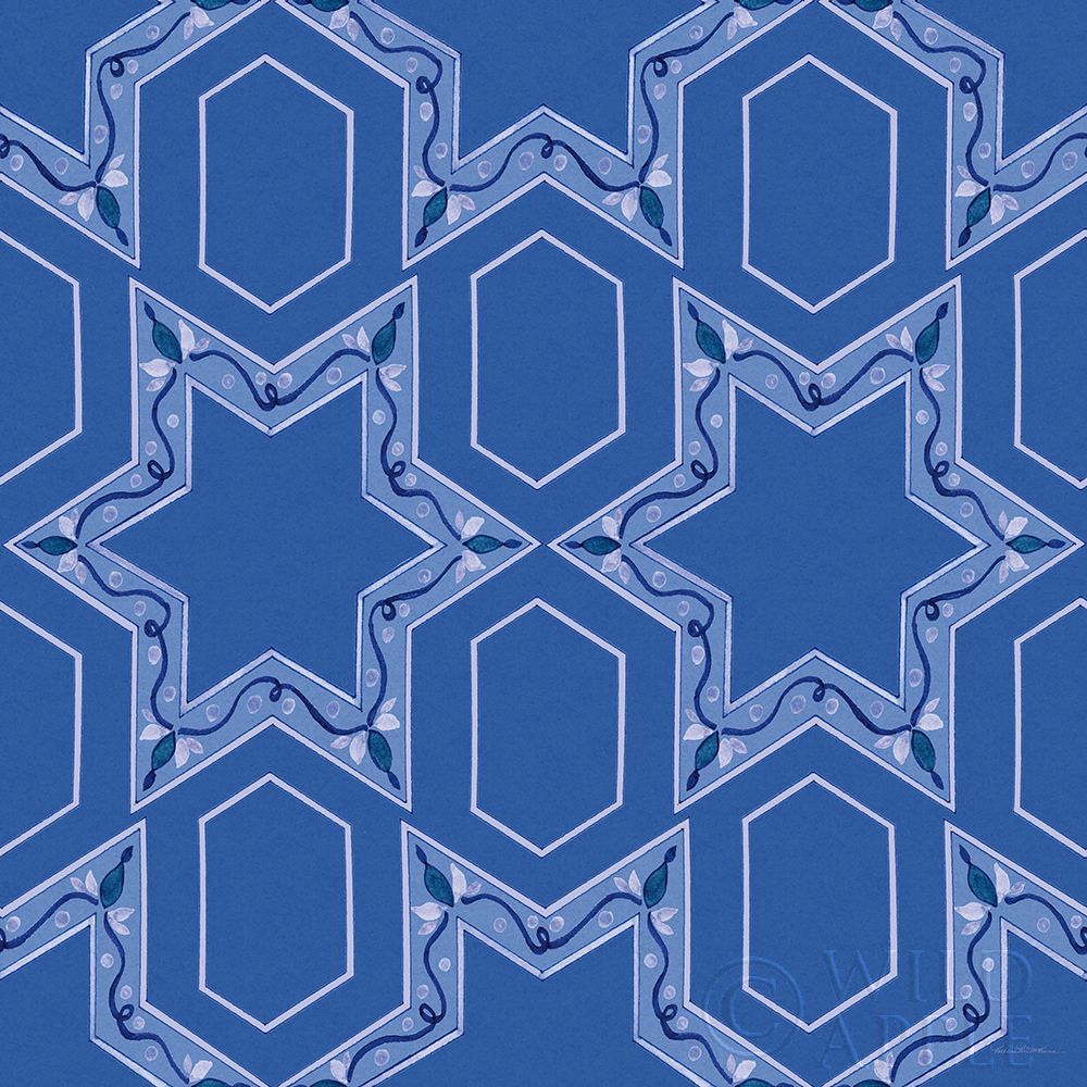 Art Print: Celebrating Hanukkah Pattern VIII