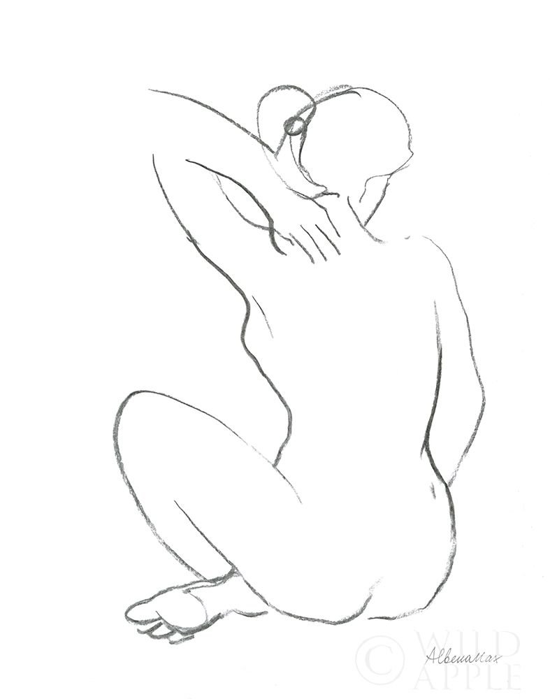 Wall art: Nude Sketch I, by Hristova, Albena