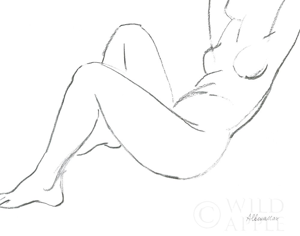 Wall art: Nude Sketch II, by Hristova, Albena