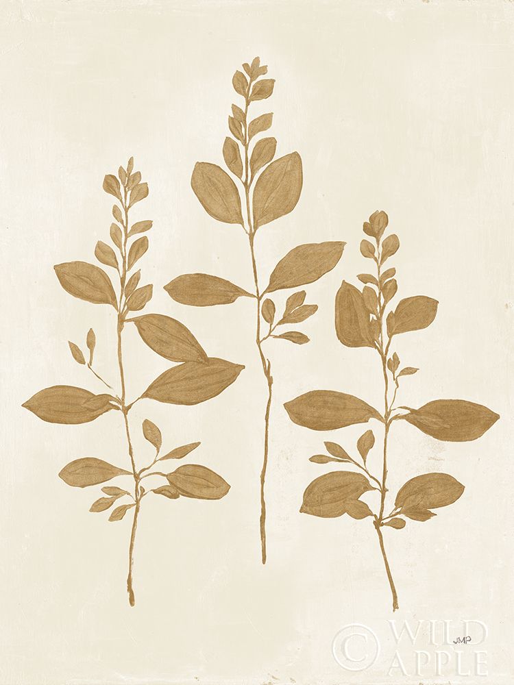 Art Print: Botanical Study IV Gold Crop